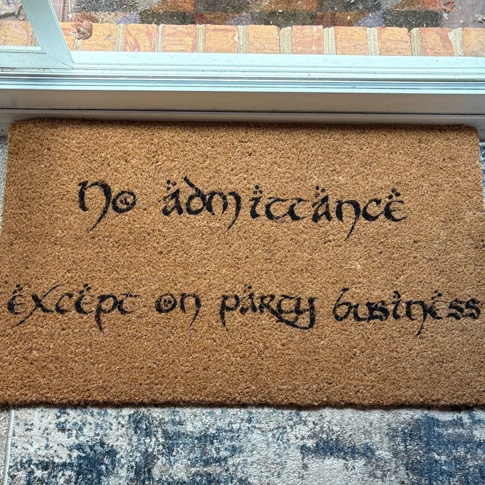 Lord of the Rings themed doormat